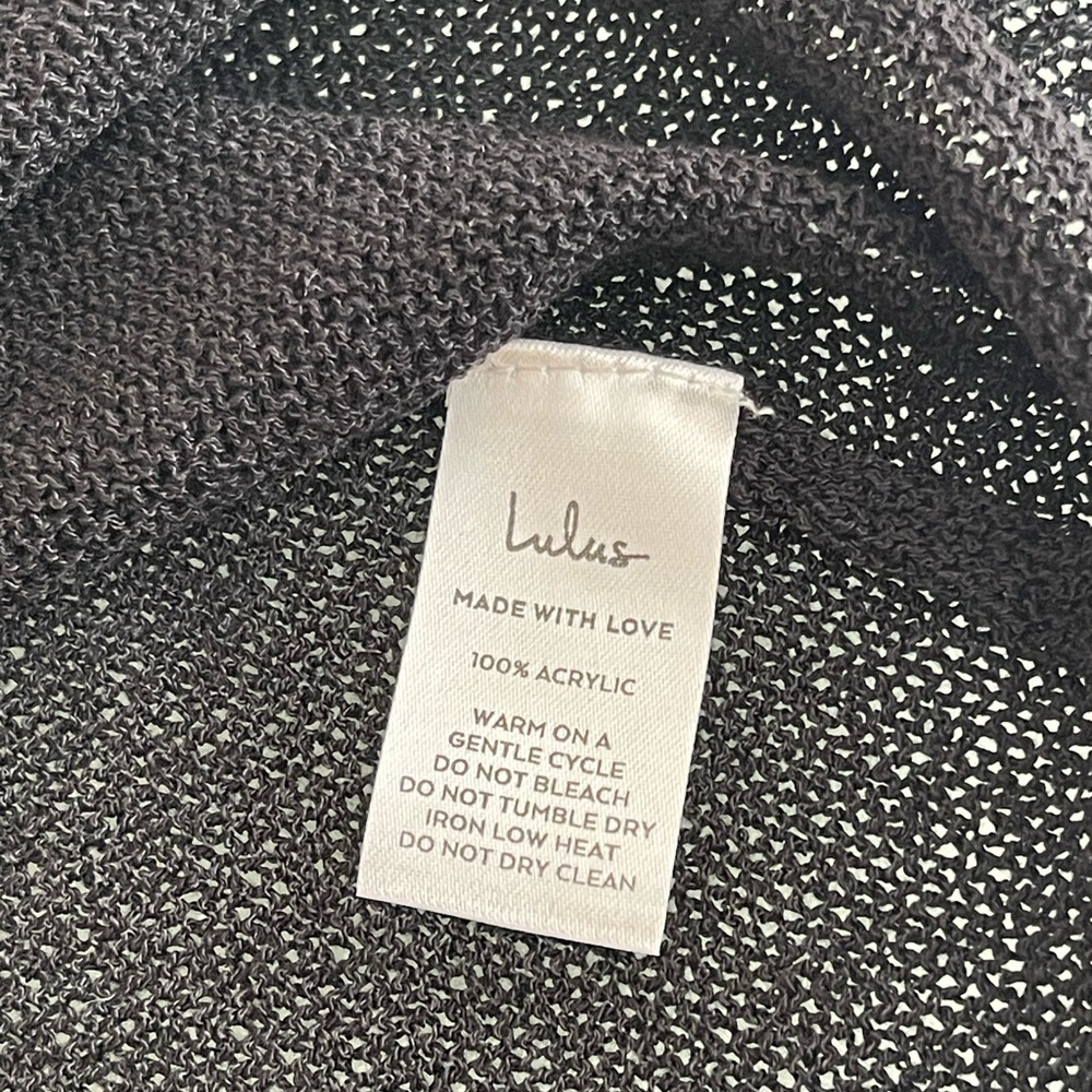 Lulus Black Knit Sleeveless Top Size S Minimal Chic. - Picture 4 of 8